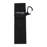 Maxbell Picnic Tableware Storage Bag Reusable with Carabiner Lightweight Portable Black
