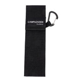 Maxbell Picnic Tableware Storage Bag Reusable with Carabiner Lightweight Portable Black