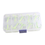Maxbell 10Pcs Luminous Octopus Fishing Hooks Glow in Dark Saltwater Triple Fish Hook