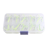 Maxbell 10Pcs Luminous Octopus Fishing Hooks Glow in Dark Saltwater Triple Fish Hook