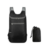 Maxbell Outdoor Daypack Folding Shoulder Bag Rucksack for Walking Camping Trekking Black