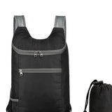 Maxbell Outdoor Daypack Folding Shoulder Bag Rucksack for Walking Camping Trekking Black