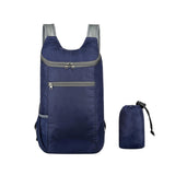 Maxbell Outdoor Daypack Folding Shoulder Bag Rucksack for Walking Camping Trekking Dark Blue