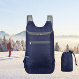 Maxbell Outdoor Daypack Folding Shoulder Bag Rucksack for Walking Camping Trekking Dark Blue