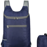 Maxbell Outdoor Daypack Folding Shoulder Bag Rucksack for Walking Camping Trekking Dark Blue
