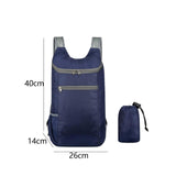 Maxbell Outdoor Daypack Folding Shoulder Bag Rucksack for Walking Camping Trekking Dark Blue