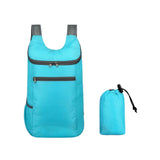 Maxbell Outdoor Daypack Folding Shoulder Bag Rucksack for Walking Camping Trekking Light Blue