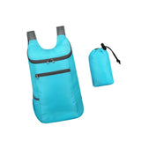 Maxbell Outdoor Daypack Folding Shoulder Bag Rucksack for Walking Camping Trekking Light Blue
