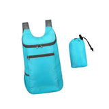 Maxbell Outdoor Daypack Folding Shoulder Bag Rucksack for Walking Camping Trekking Light Blue