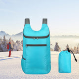 Maxbell Outdoor Daypack Folding Shoulder Bag Rucksack for Walking Camping Trekking Light Blue