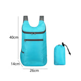 Maxbell Outdoor Daypack Folding Shoulder Bag Rucksack for Walking Camping Trekking Light Blue