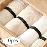 Maxbell 10Pcs Hook and Loop Straps Wire Ties for Luggage Data Centers Home