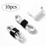 Maxbell 10Pcs Hook and Loop Straps Wire Ties for Luggage Data Centers Home