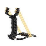 Maxbell Hunting Slingshot Stainless Steel Alloy for Entertainment Outdoor Sports Black