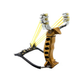 Maxbell Hunting Slingshot Stainless Steel Alloy for Entertainment Outdoor Sports Aureate