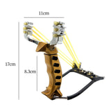 Maxbell Hunting Slingshot Stainless Steel Alloy for Entertainment Outdoor Sports Aureate