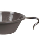 Maxbell Portable Camping Bowl Utensil Outdoor Dinnerware for Fishing Barbecue Hiking Gray