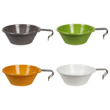 Maxbell Portable Camping Bowl Utensil Outdoor Dinnerware for Fishing Barbecue Hiking Gray