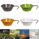 Maxbell Portable Camping Bowl Utensil Outdoor Dinnerware for Fishing Barbecue Hiking Gray