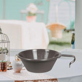 Maxbell Portable Camping Bowl Utensil Outdoor Dinnerware for Fishing Barbecue Hiking Gray