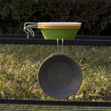 Maxbell Portable Camping Bowl Utensil Outdoor Dinnerware for Fishing Barbecue Hiking Green