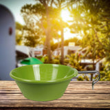 Maxbell Portable Camping Bowl Utensil Outdoor Dinnerware for Fishing Barbecue Hiking Green