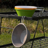 Maxbell Portable Camping Bowl Utensil Outdoor Dinnerware for Fishing Barbecue Hiking Orange