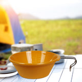 Maxbell Portable Camping Bowl Utensil Outdoor Dinnerware for Fishing Barbecue Hiking Orange