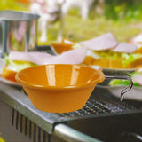 Maxbell Portable Camping Bowl Utensil Outdoor Dinnerware for Fishing Barbecue Hiking Orange