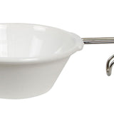 Maxbell Portable Camping Bowl Utensil Outdoor Dinnerware for Fishing Barbecue Hiking White