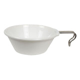 Maxbell Portable Camping Bowl Utensil Outdoor Dinnerware for Fishing Barbecue Hiking White