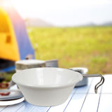 Maxbell Portable Camping Bowl Utensil Outdoor Dinnerware for Fishing Barbecue Hiking White