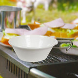 Maxbell Portable Camping Bowl Utensil Outdoor Dinnerware for Fishing Barbecue Hiking White
