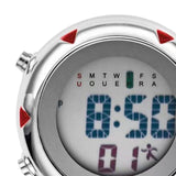 Maxbell Digital Carabiner Watch Clip Unisex Pocket Watch Luminous for Outdoor Sports Red