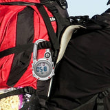 Maxbell Digital Carabiner Watch Clip Unisex Pocket Watch Luminous for Outdoor Sports Red