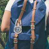 Maxbell Digital Carabiner Watch Clip Unisex Pocket Watch Luminous for Outdoor Sports Blue