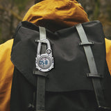 Maxbell Digital Carabiner Watch Clip Unisex Pocket Watch Luminous for Outdoor Sports Blue