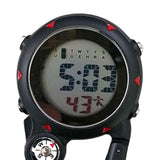 Maxbell Digital Carabiner Watch Clip Unisex Pocket Watch Luminous for Outdoor Sports Black