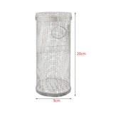Maxbell Cylinder Barbecue Cooking Grill Grate Kabob Grilling Basket Cooking Tools S
