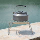 Maxbell Folding Campfire Grill Furnace Holder Bracket Barbecue Grill Rack for Picnic