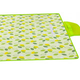 Maxbell Beach Blanket Machine Washable Camping Mat Picnic Outdoor Blanket for Sports 150cmx100cm  Small Green Leaves
