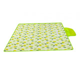 Maxbell Beach Blanket Machine Washable Camping Mat Picnic Outdoor Blanket for Sports 150cmx100cm  Small Green Leaves