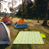 Maxbell Beach Blanket Machine Washable Camping Mat Picnic Outdoor Blanket for Sports 150cmx100cm  Small Green Leaves