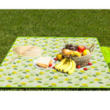 Maxbell Beach Blanket Machine Washable Camping Mat Picnic Outdoor Blanket for Sports 150cmx100cm  Small Green Leaves