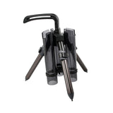 Maxbell Fishing Rod Tripod Bracket Lightweight Stand Holder Rack for Ship Boat gray short