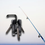 Maxbell Fishing Rod Tripod Bracket Lightweight Stand Holder Rack for Ship Boat gray short