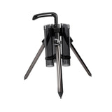 Maxbell Fishing Rod Tripod Bracket Lightweight Stand Holder Rack for Ship Boat gray long