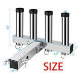 Maxbell Hitch Mount Rod Holder Portable Fishing Pole Storage Rack for Ship Car Truck