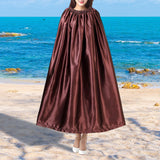 Maxbell Beach Surf Changing Robe Adult Bathrobe Coat Bath Surfers Sports Sailing 1.4m Brown