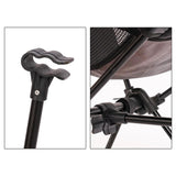 Maxbell Folding Chair Footrest Phone Holder Stand Camping Foot Stool for BBQ Picnic